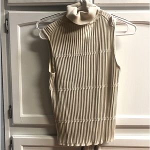 Cream turtle neck under shirt/tank top, size S, purchase 3$10 items for $20